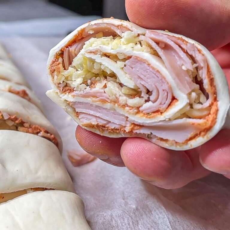 Blätterteig Pizzaschnecken Mit Schinken-Käse Füllung: Einfaches 5 ...